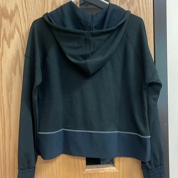 NWT Smartwool Women's Uptempo Full-Zip Hoodie Black Sz Small Merino Wool Blend - Picture 4 of 5